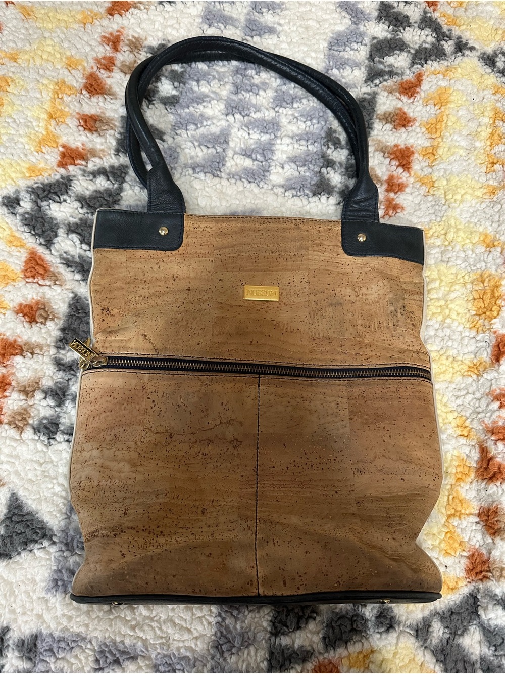NOSON Cork Leather Tote Bag Eco Friendly Shoulder Bag